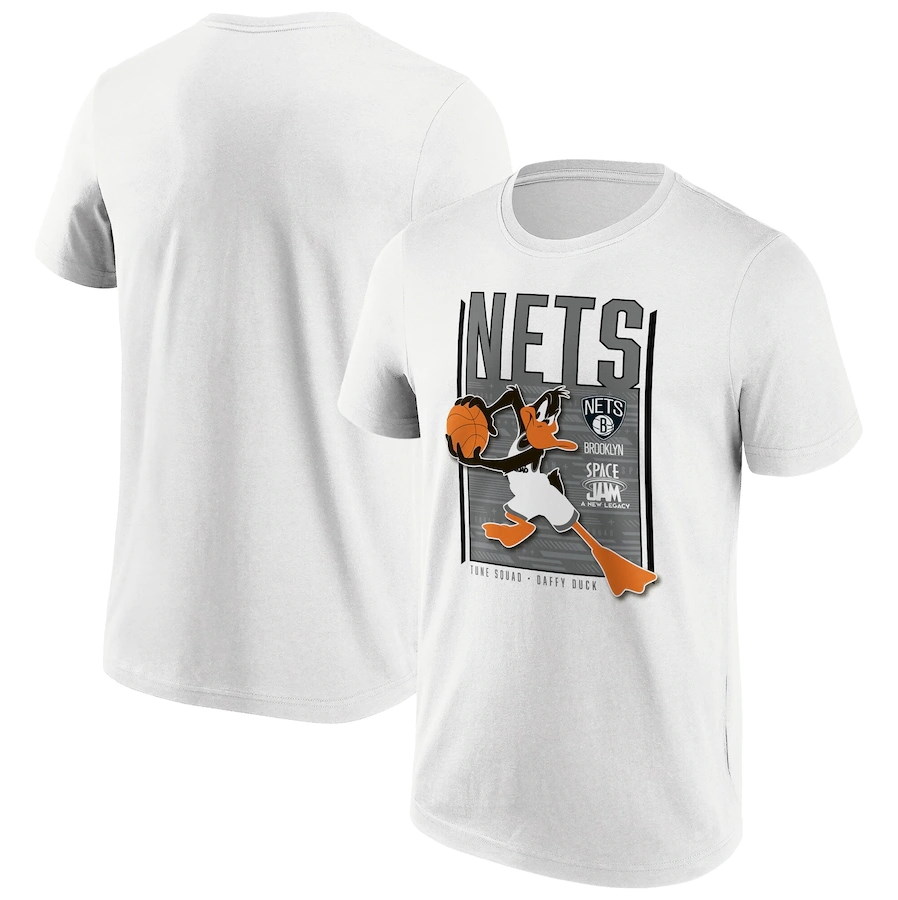 Футболка Brooklyn Nets Fanatics Branded Space Jam Tune Squad Daffy Duck T-Shirt – Mens