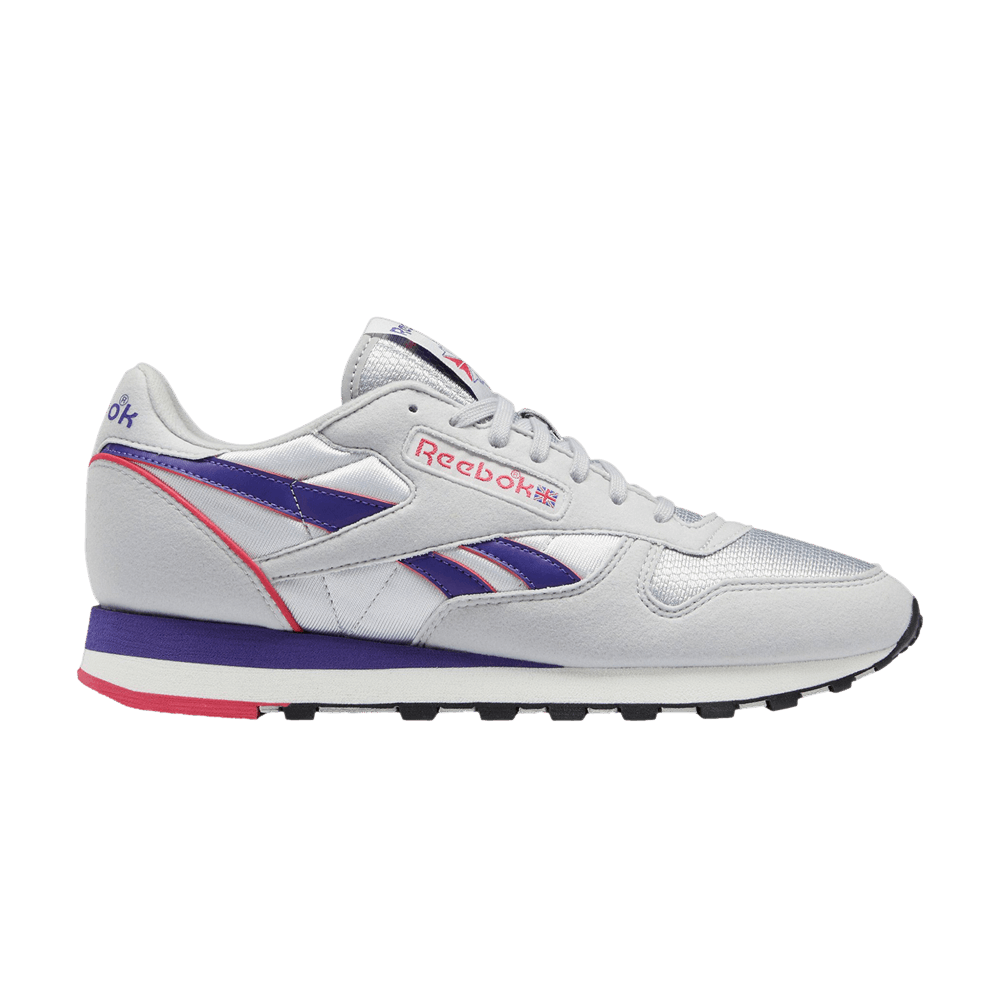 Кроссовки Reebok Classic Leather 'Pure Grey Team Purple'