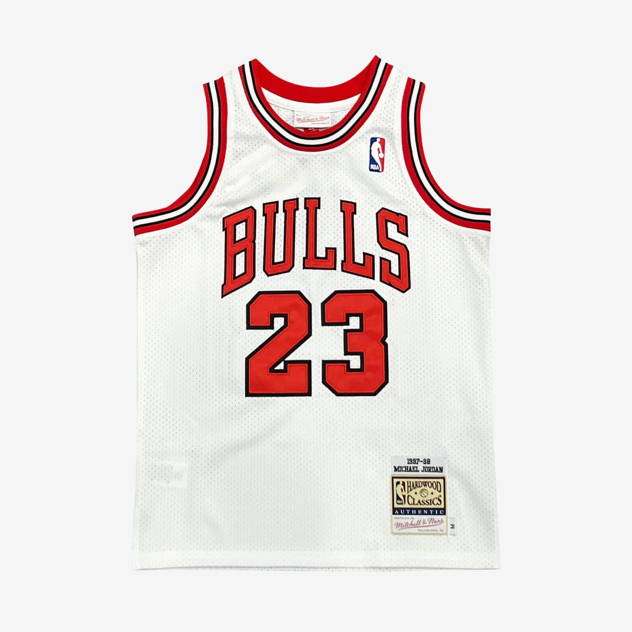 1997-98-Chicago-Bulls-Michael-Jordan-23-Youth-Authentic-White-Jersey-5