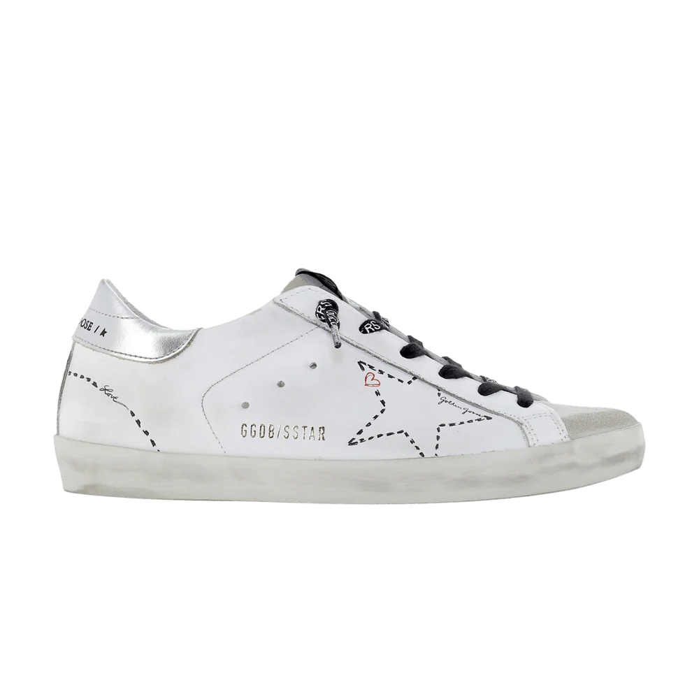 Krossovki-Golden-Goose-Wmns-Superstar-Distressed-Low-White-Silver