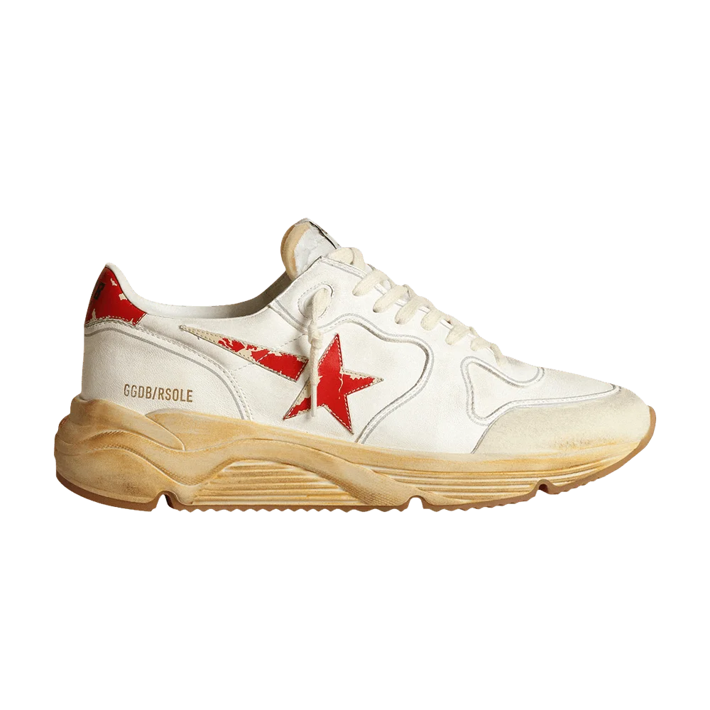 Кроссовки Golden Goose Running Sole 'White Red'