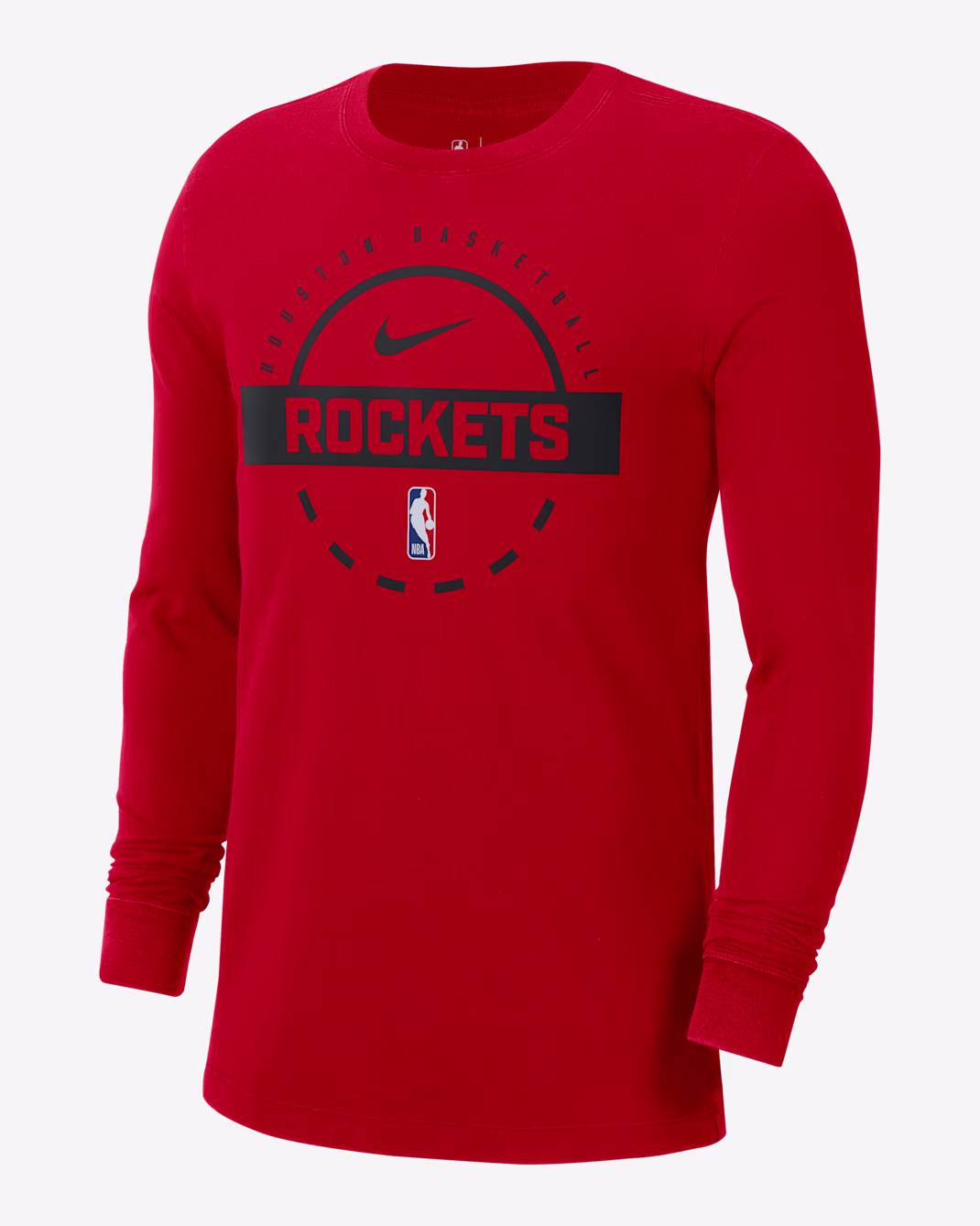 Мужской лонгслив Nike NBA Houston Rockets University Red
