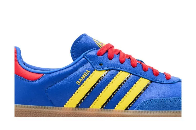 Кроссовки adidas Samba Licensed 'Hi-Res Blue Yellow Vivid Red'