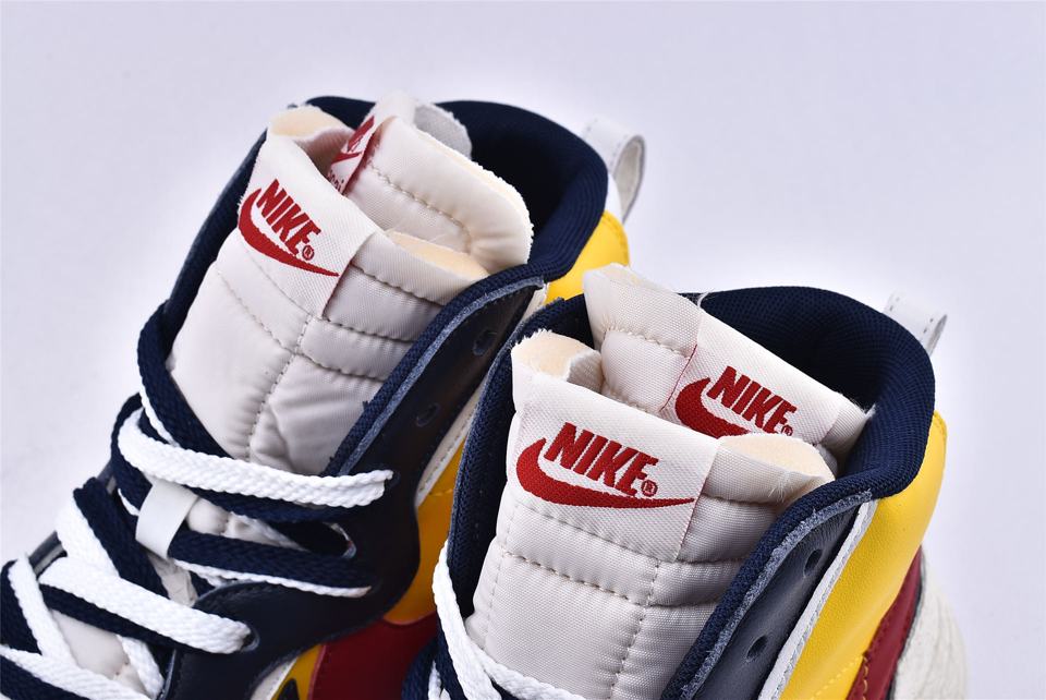 Кроссовки sacai x Nike Blazer Mid Maize Navy