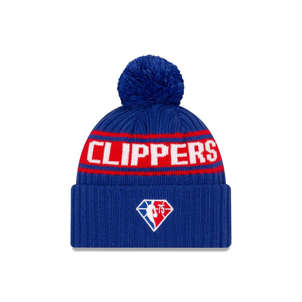 Шапка New Era Los Angeles Clippers 2021 Draft Edition Pom Knit NBA Beanie