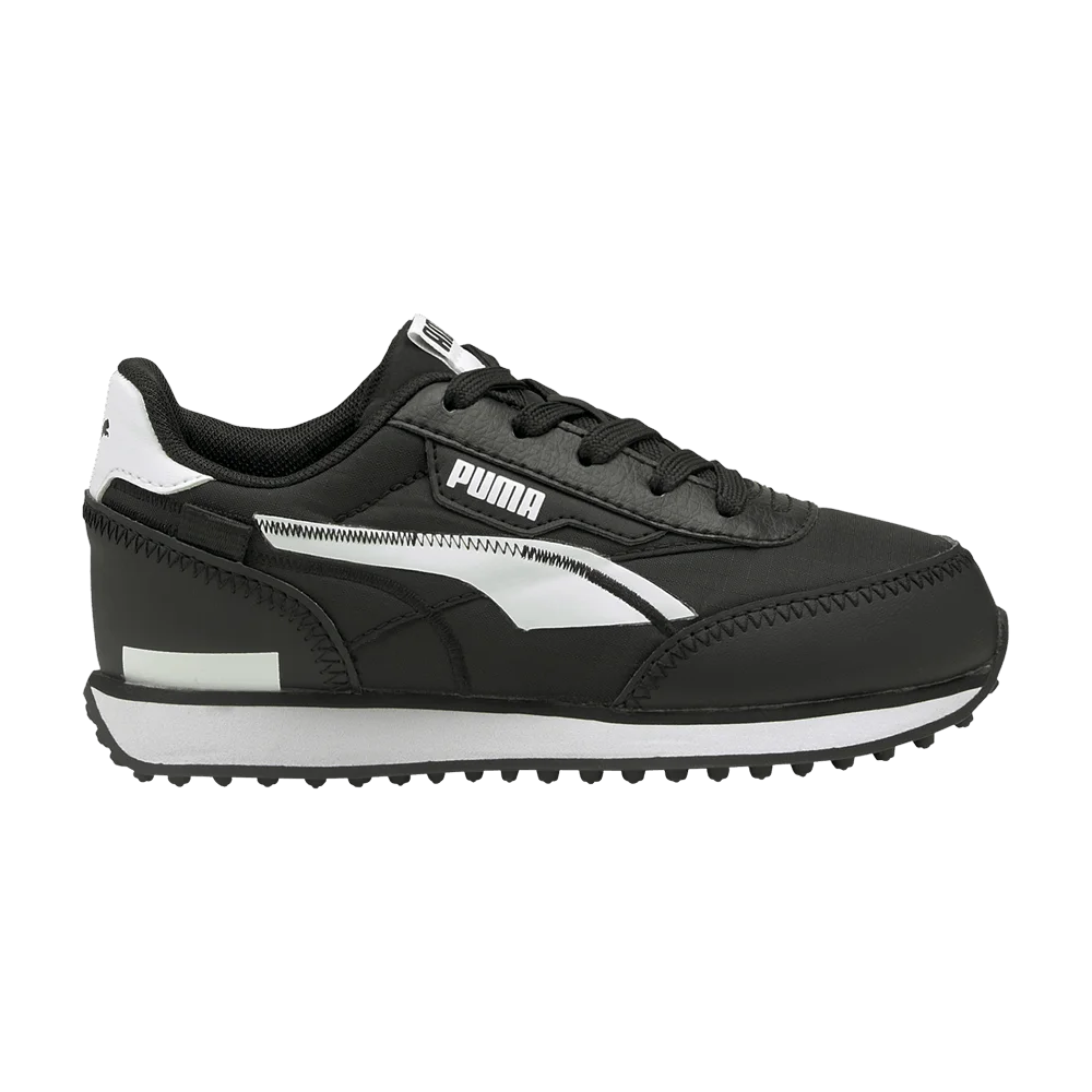 Krossovki-Puma-Future-Rider-Little-Kid-Black-White