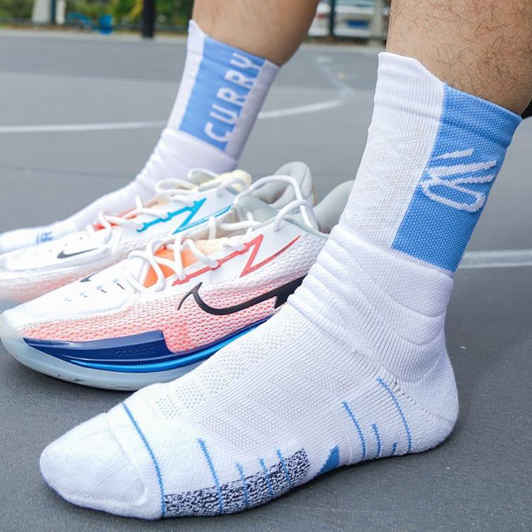 Спортивные носки Ehot Curry White-Blue Quarter Socks