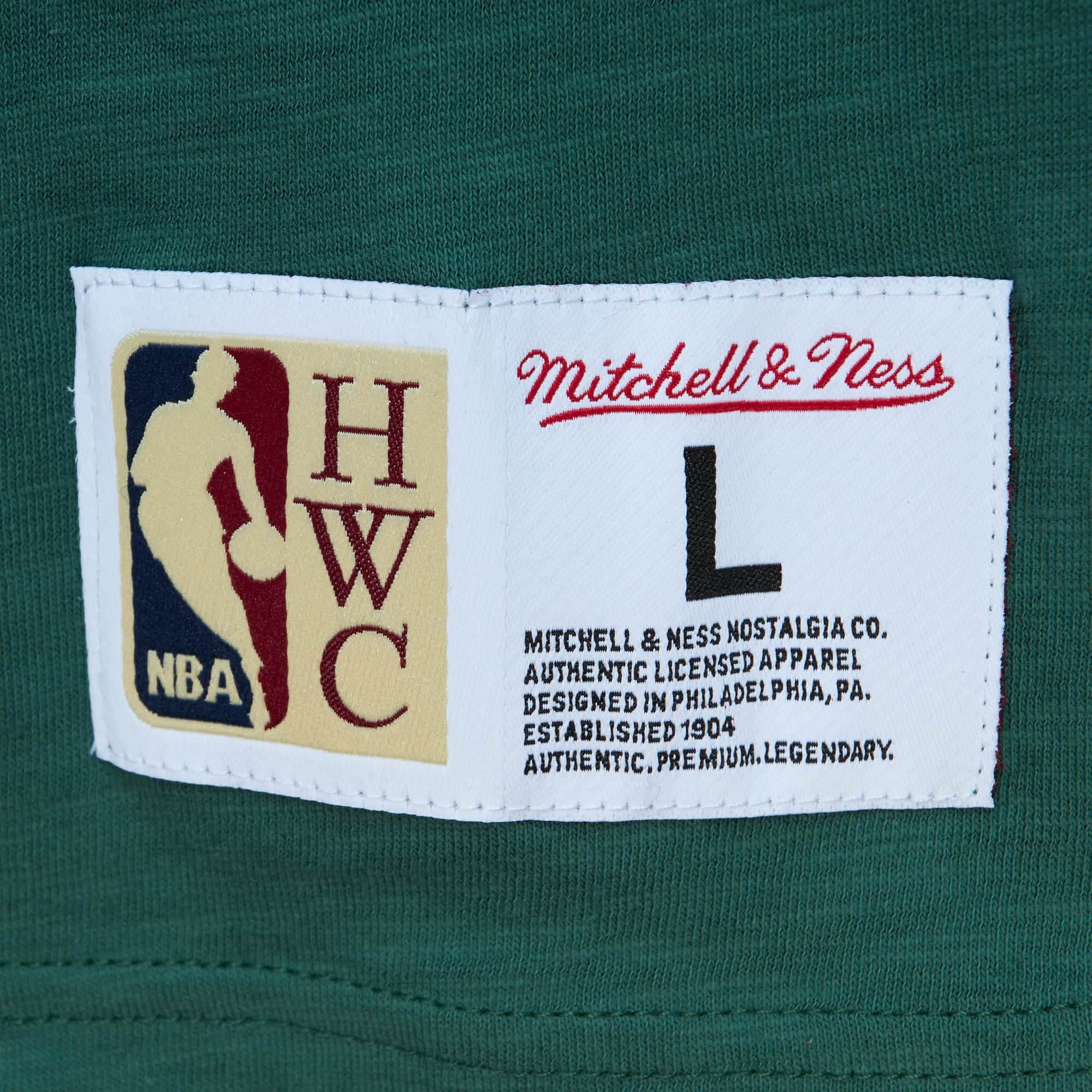 Футболка Mitchell & Ness Legendary Slub SS Green Tee Milwaukee Bucks