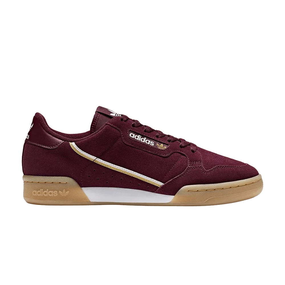 Krossovki-Adidas-Continental-80-Suede-Maroon