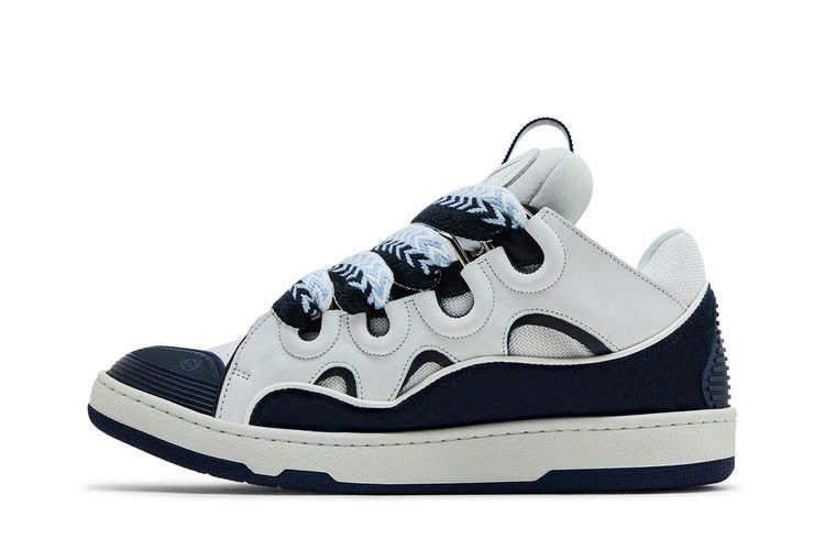 Кроссовки Lanvin Curb Sneakers 'White Navy Blue'