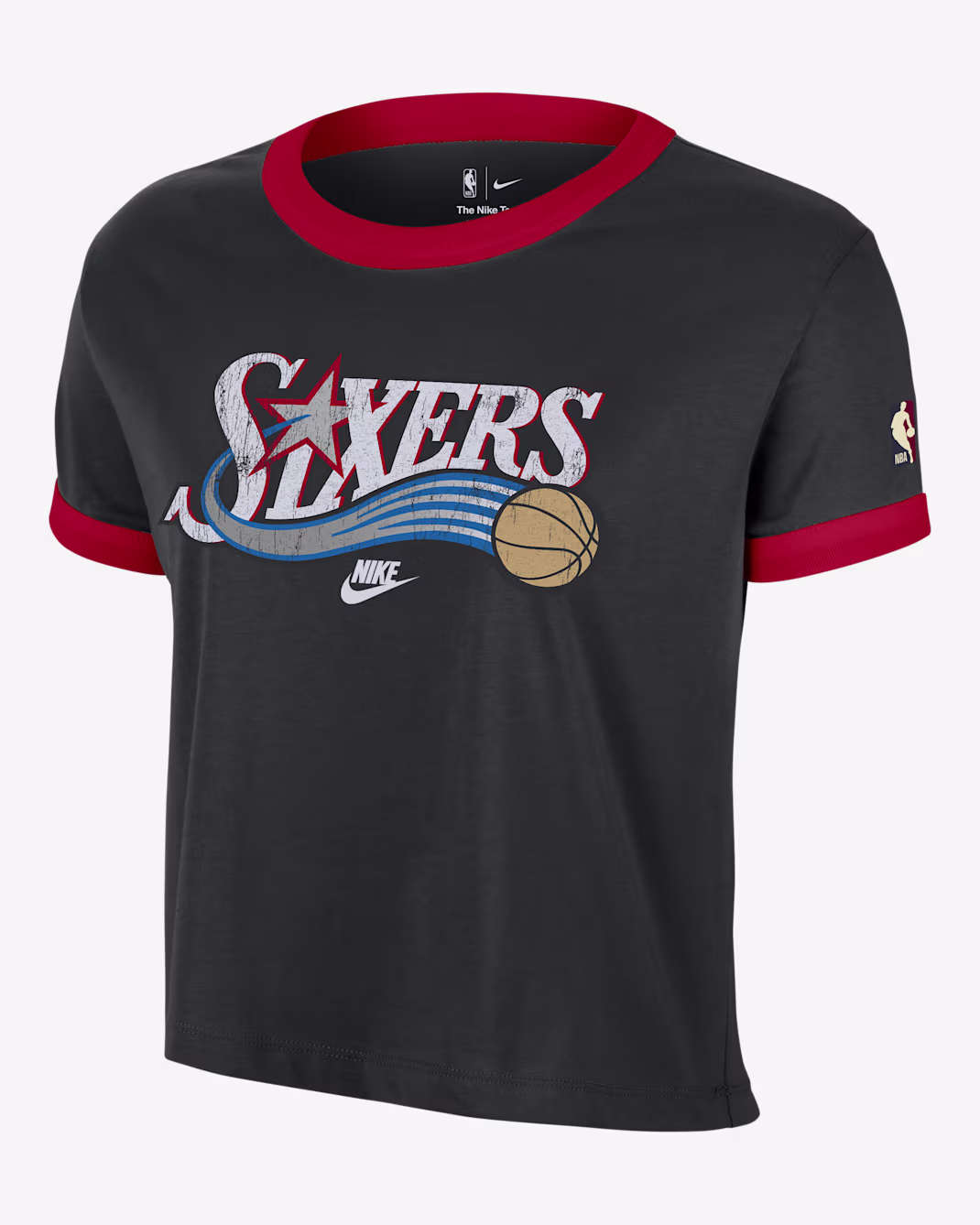 Женская футболка Nike NBA Philadelphia 76ers Essential Hardwood Classics Black
