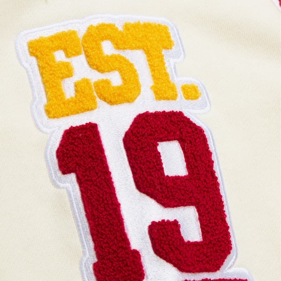 Худи Mitchell & Ness Cream Houston Rockets Sswagger Fleece Pullover Hoodie