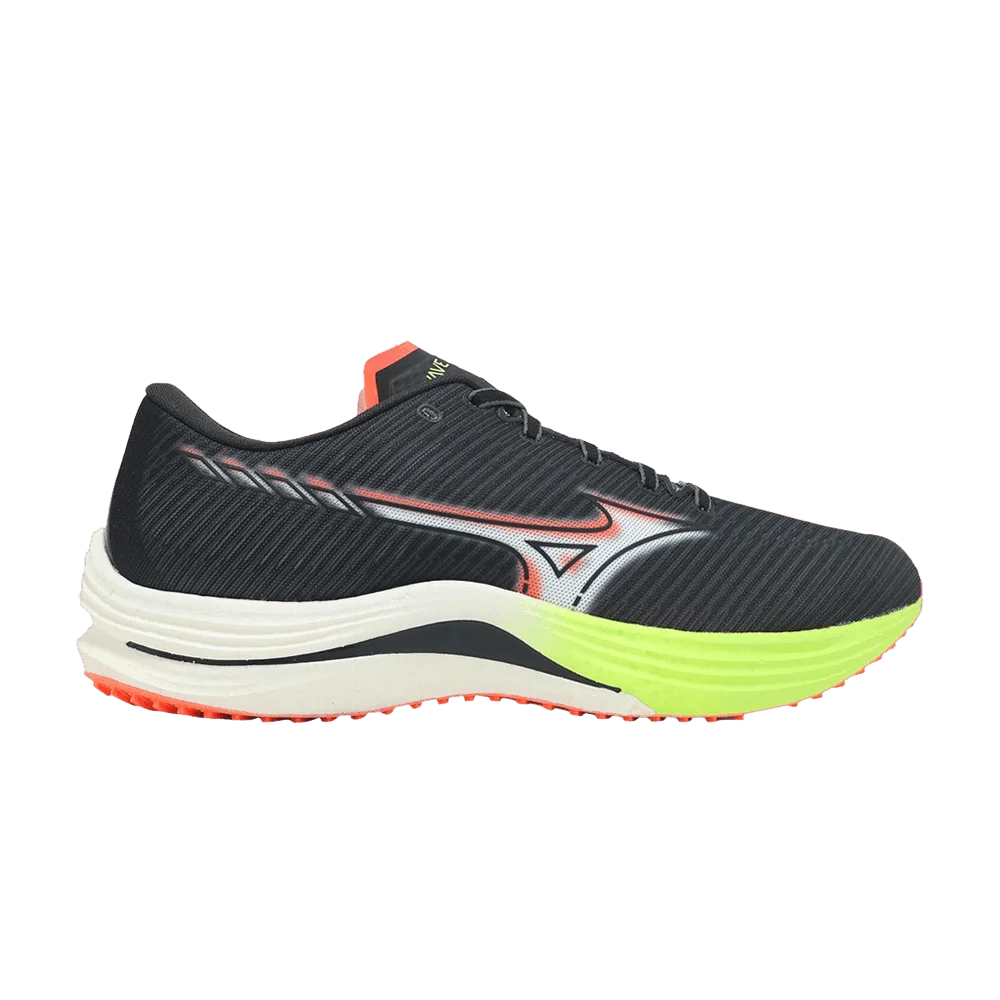 Krossovki-Mizuno-Wave-Rebellion-Black-White-Neo-Lime