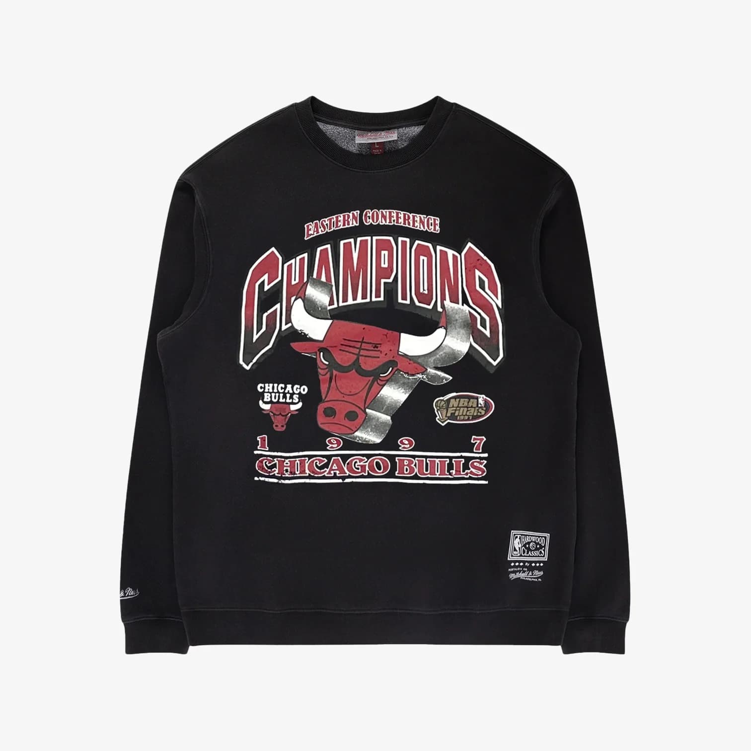 Футболка Mitchell & Ness Chicago Bulls Vintage Bevelled NBA Crew Neck Jumper