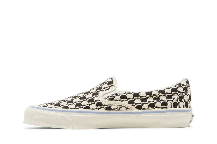 Кроссовки Brain Dead x Vans OG Classic Slip-On LX 'Black White Checkerboard'