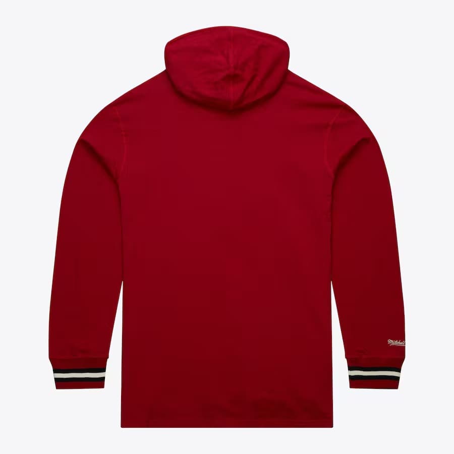 Худи Mitchell & Ness Red Chicago Bulls Legendary Slub Vintage Logo Pullover Hoodie