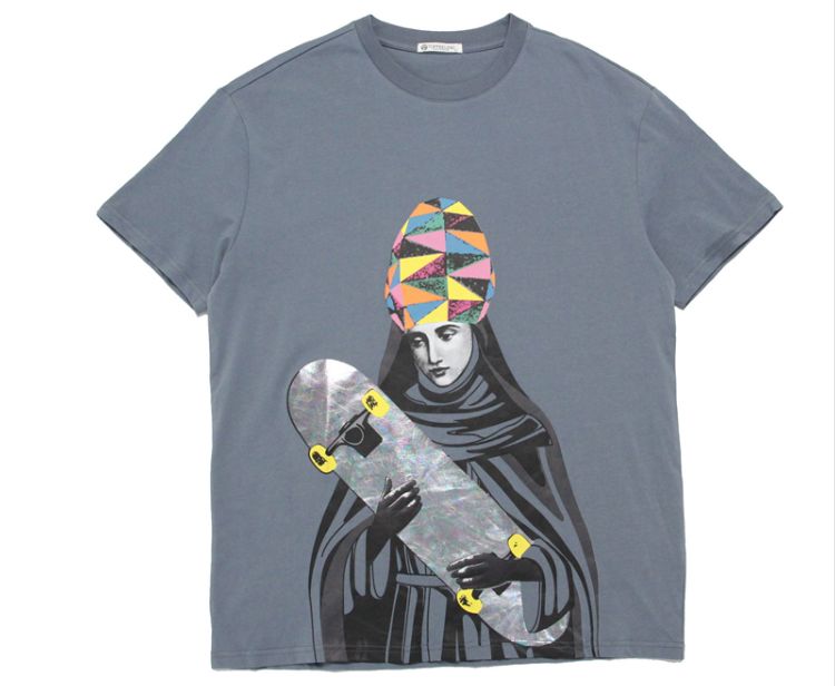 Футболка 2019 Saint Skateboard Grey Tee