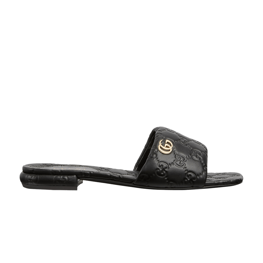 Кроссовки Gucci Wmns Slide 'GG - Black'