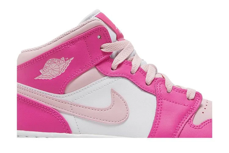 Кроссовки Air Jordan 1 Mid GS 'Fierce Pink'