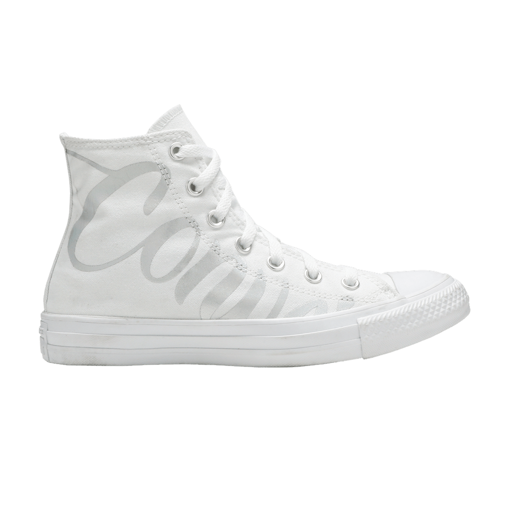 Кроссовки Converse Wmns Chuck Taylor All Star High 'Metallic Script Logo - White'