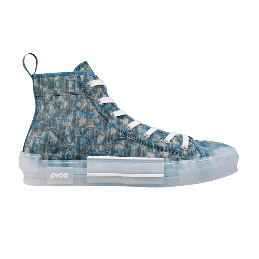 Кроссовки Parley x Dior B23 High 'Dior Oblique - Blue Ocean Plastic'