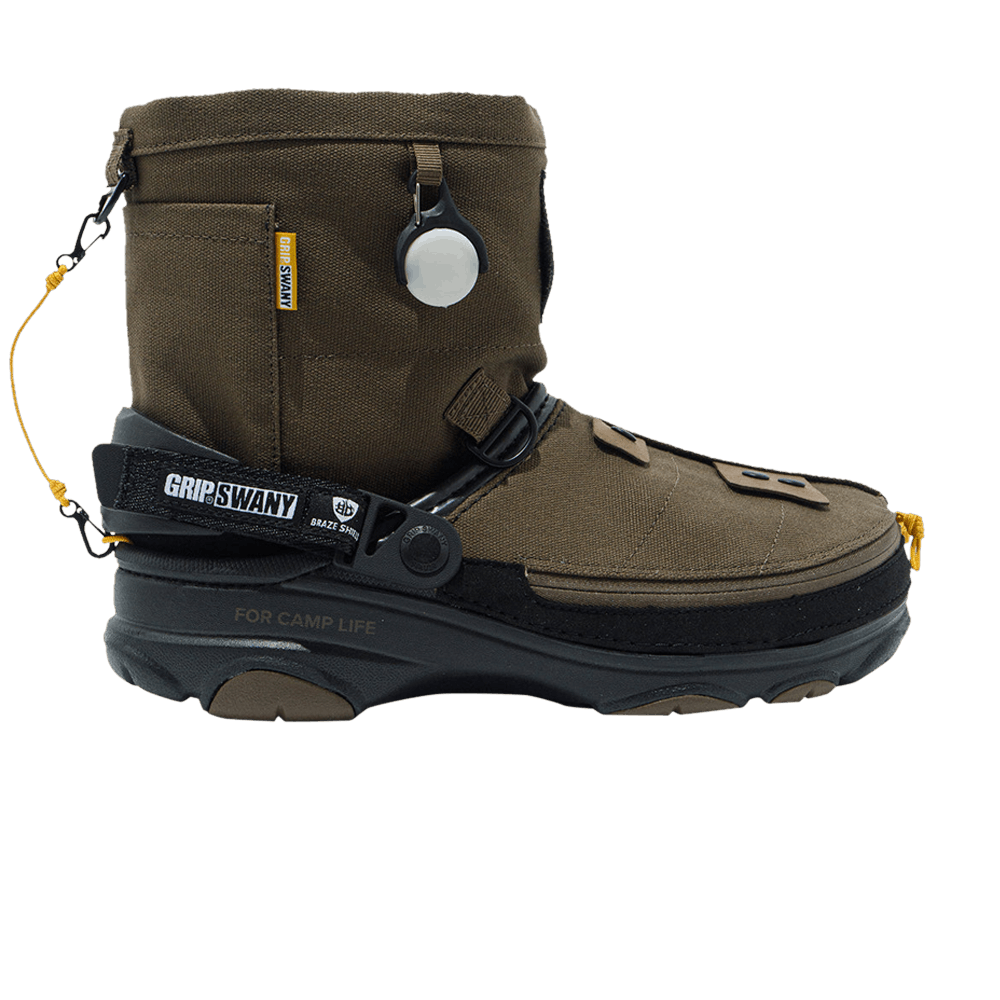 Кроссовки Crocs GRIP SWANY x atmos x All-Terrain Clog 'Olive'