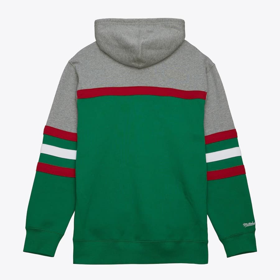 Худи Mitchell & Ness Green Minnesota Wild Head Coach Pullover Hoodie