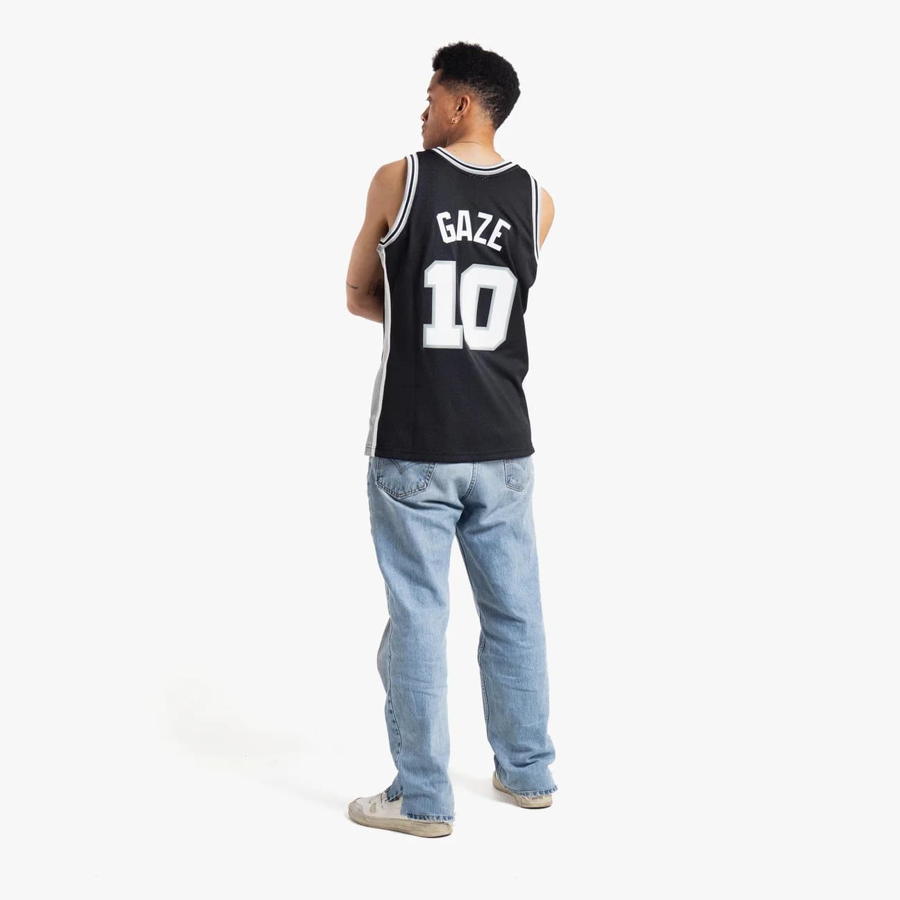 1998-99-San-Antonio-Spurs-Andrew-Gaze-10-Swingman-Hardwood-Classics-Black-Jersey-4
