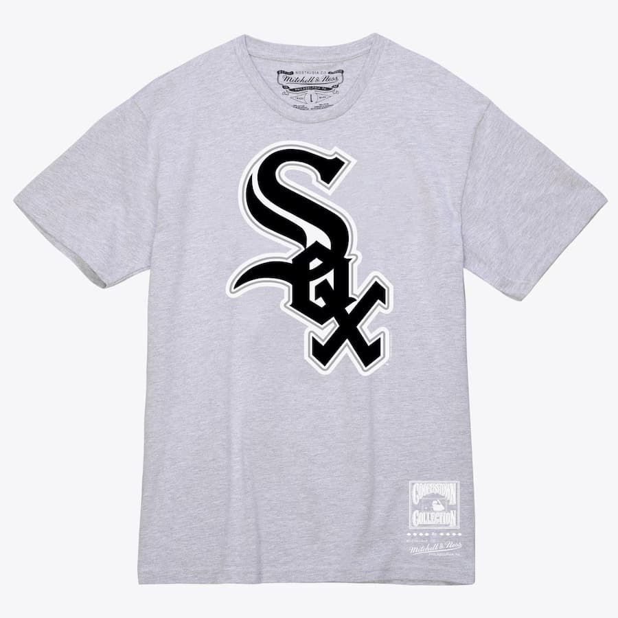 Футболка Mitchell & Ness Gray Chicago White Sox Basic Logo T-Shirt
