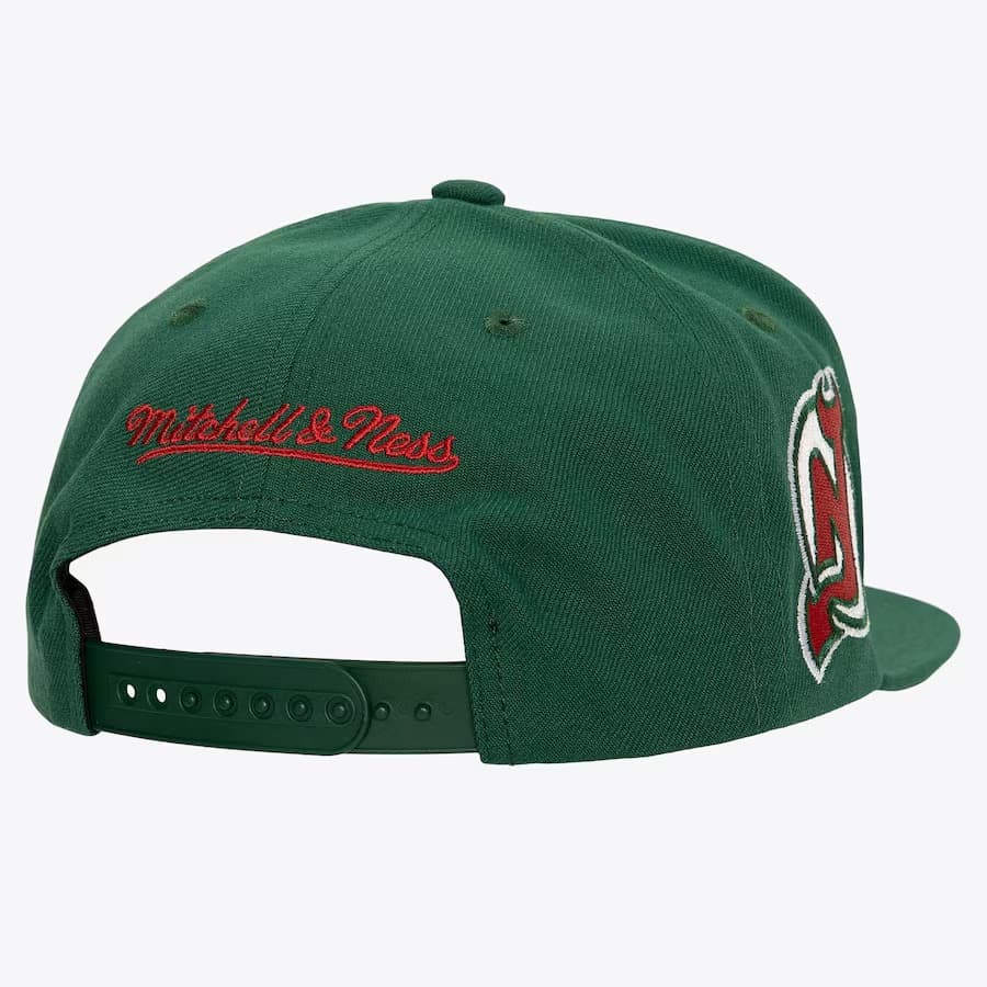 Бейсболка Mitchell & Ness Green New Jersey Devils Retro Sport Vintage Snapback Hat