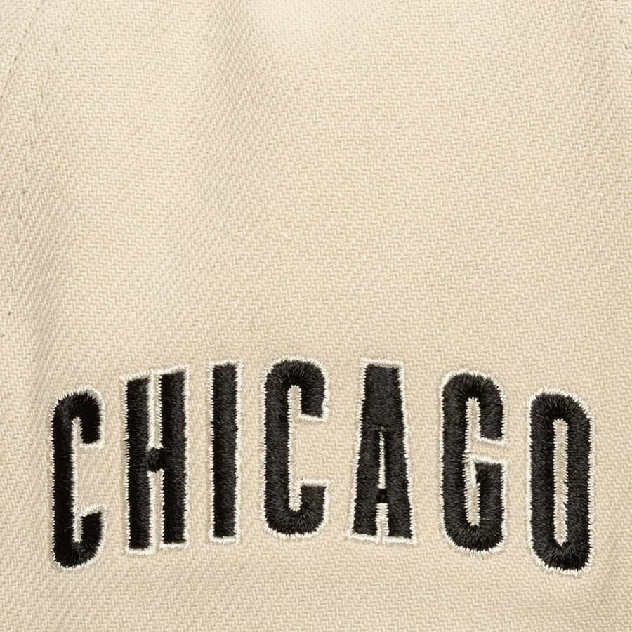 Mitchell-Ness-Cream-Black-Chicago-Cubs-Logo-Snapback-Hat-2