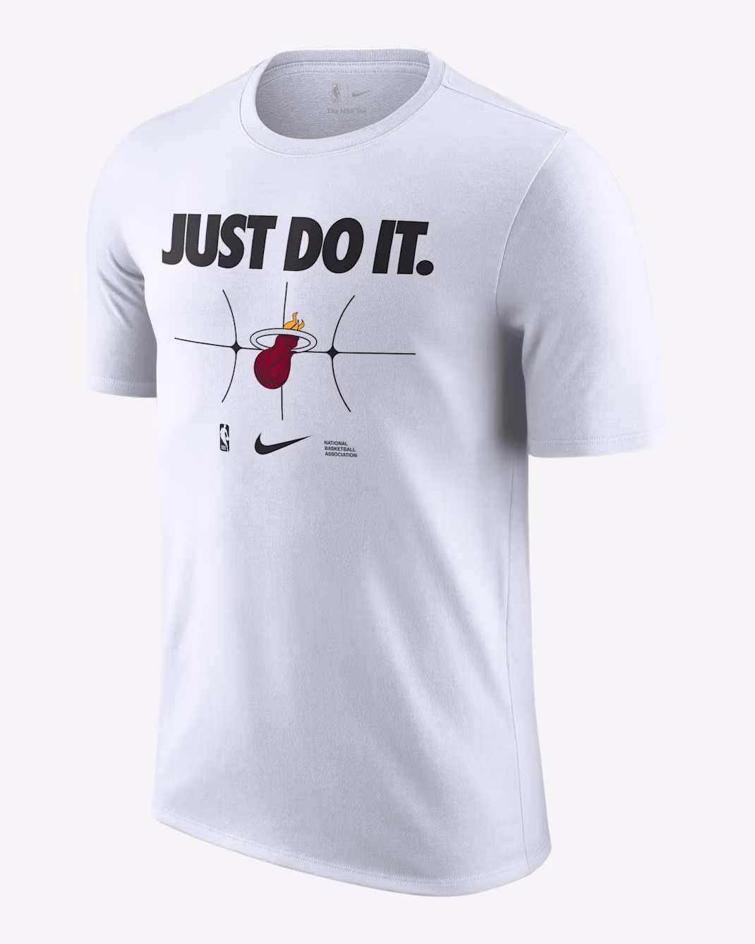 Мужская футболка Nike NBA Miami Heat Essential Just do it White