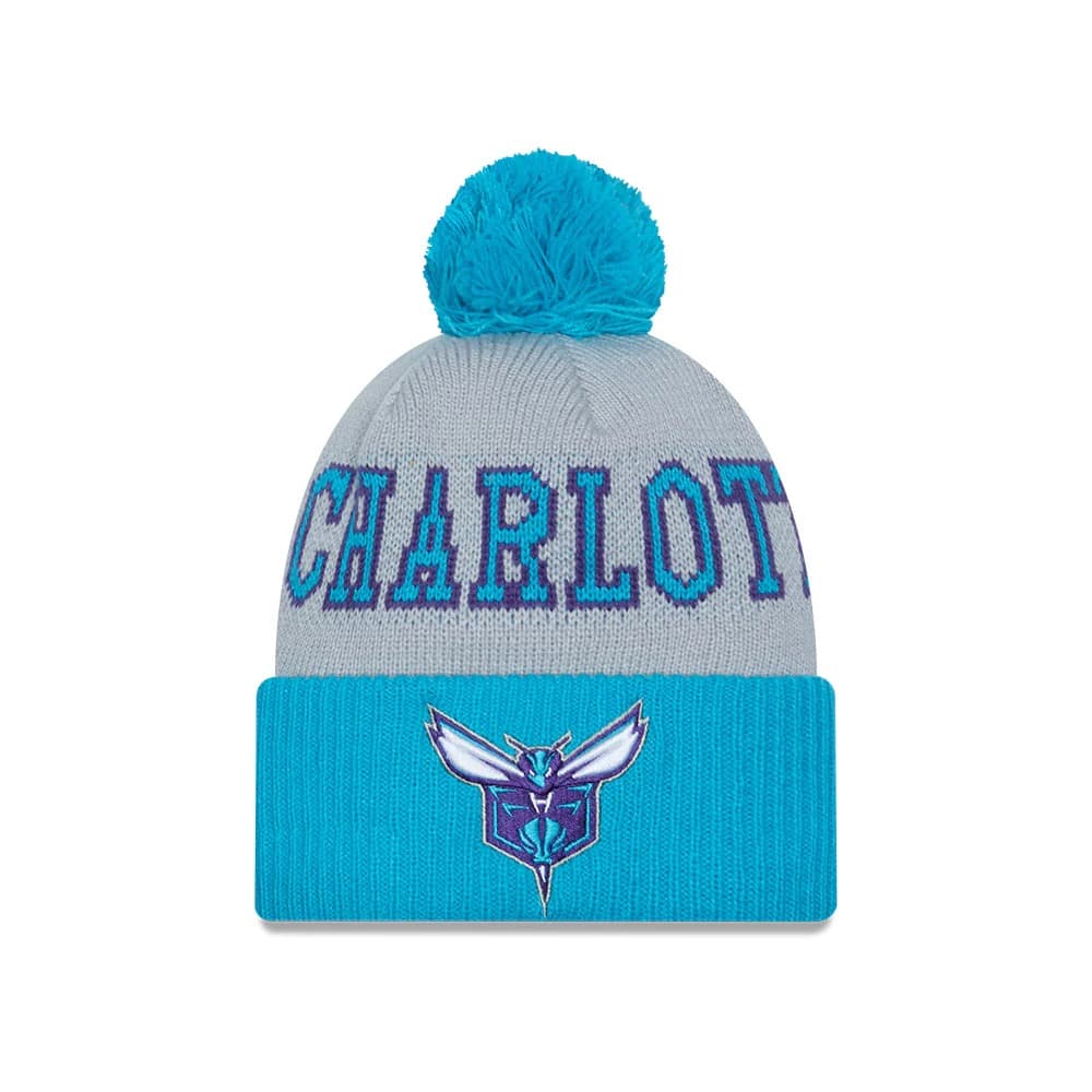 New-Era-Charlotte-Hornets-2024-Tip-Off-Pom-Knit-NBA-Beanie-1