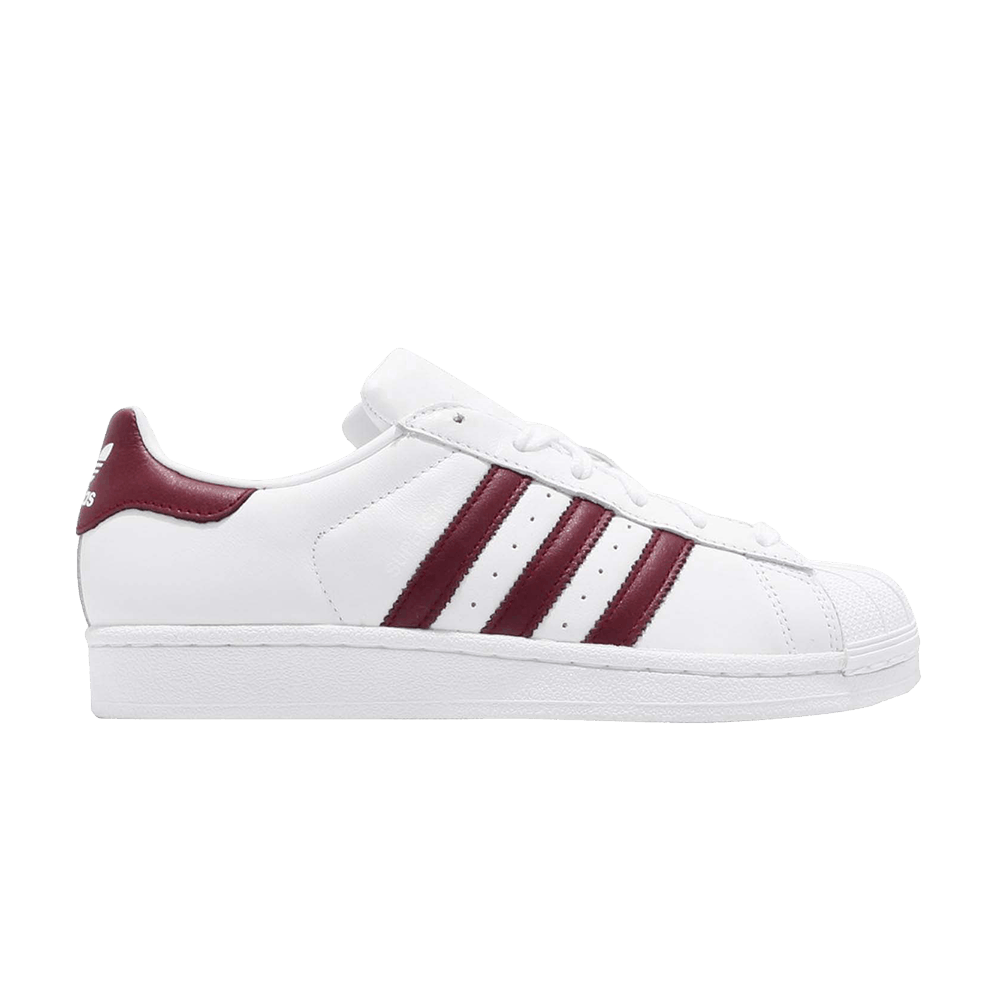 Кроссовки Adidas Wmns Superstar 'White Maroon'