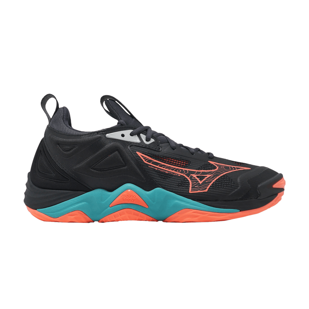 Кроссовки Mizuno Wave Momentum 3 'Black Neon Flame'