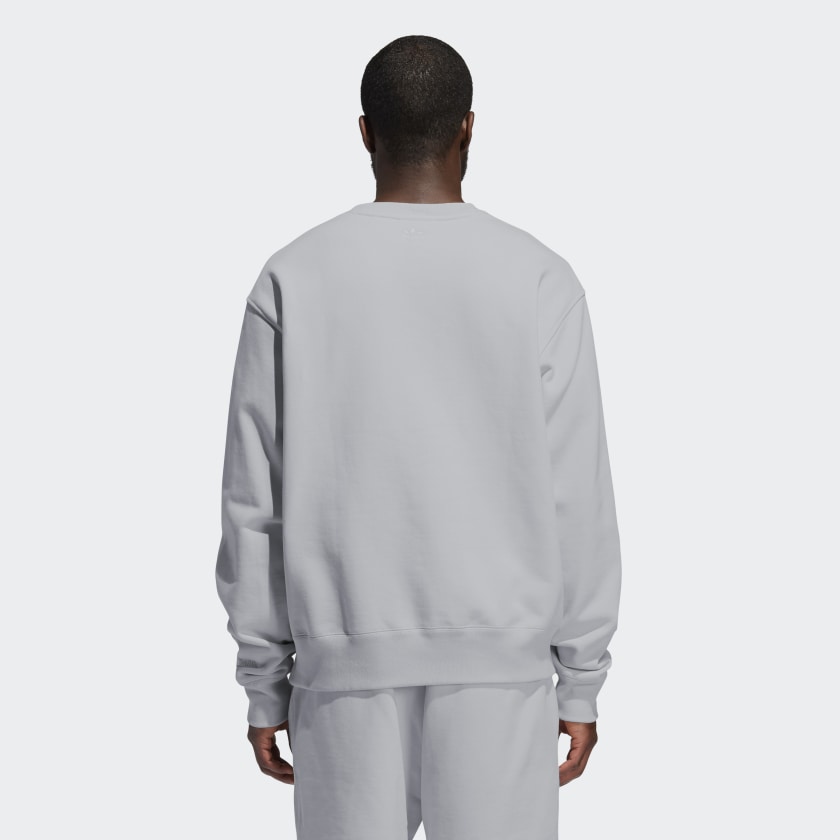 Свитшот adidas Pharrell Williams Basics Crewneck Sweatshirt Light Grey Heather