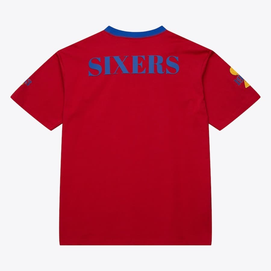 Футболка Mitchell & Ness Red Philadelphia 76ers Team OG 3.0 Vintage T-Shirt