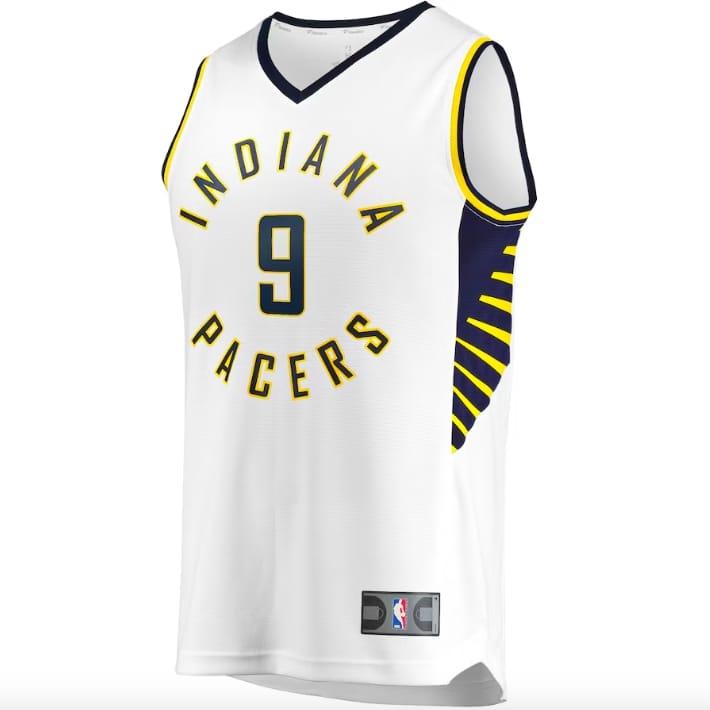 Баскетбольная джерси Indiana Pacers  #9 T.J. McConnell Fast Break Association White Jersey