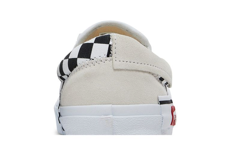Кроссовки Vans Slip-On CAP 'White Black Checkerboard'
