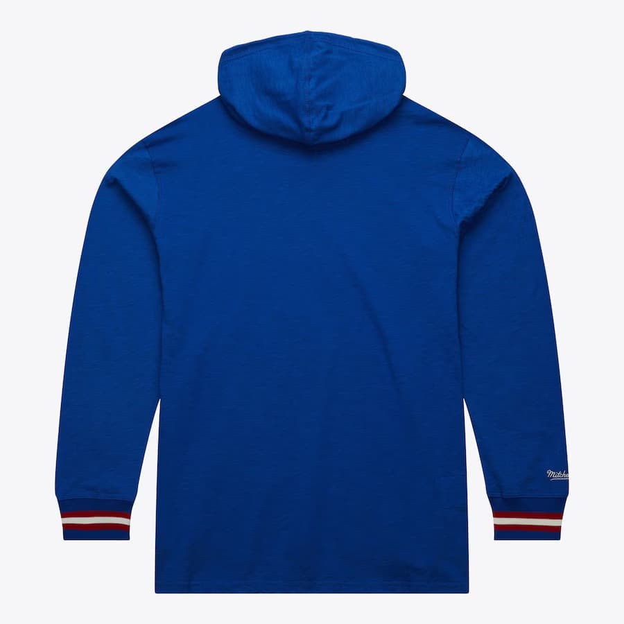 Худи Mitchell & Ness Royal Philadelphia 76ers Legendary Slub Vintage Logo Pullover Hoodie