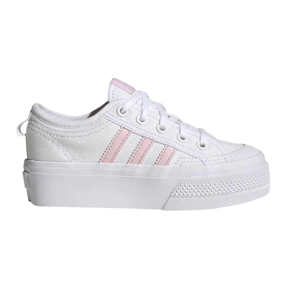 Кроссовки Adidas Nizza Platform J 'White Clear Pink'