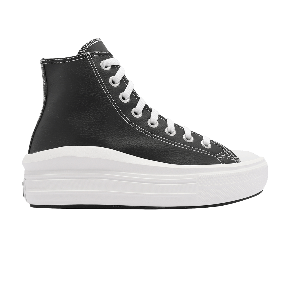 Converse Wmns Chuck Taylor All Star Move Platform High 'Leather - Black'