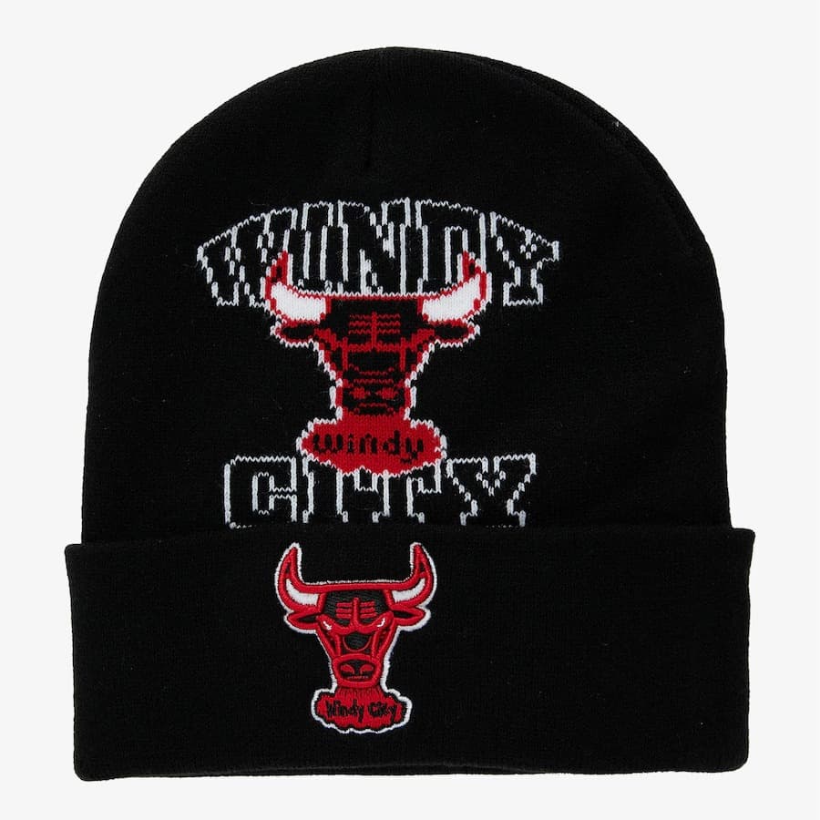 Mitchell-Ness-Black-Chicago-Bulls-Hardwood-Classics-Team-Origins-Cuffed-Knit-Hat