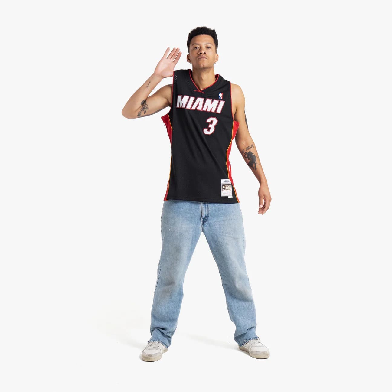 Баскетбольная джерси 2012-13 Miami Heat Dwyane Wade #3 Swingman Hardwood Classic Black Jersey