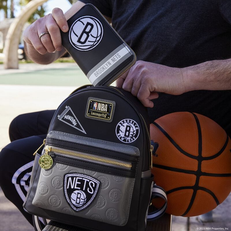 Кошелёк NBA Brooklyn Nets Patch Icons Zip Around Wallet