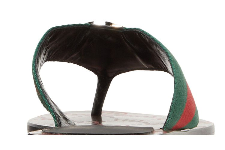 Сандалии Gucci Wmns GG Web Sandal 'Black Green Red'