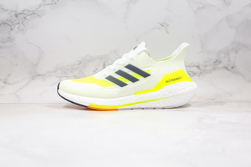 Кроссовки adidas UltraBoost 21 White Solar Yellow