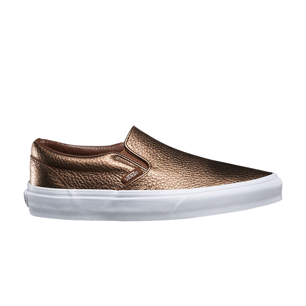 Кроссовки Vans Slip-On Leather 'Metallic Saddle'