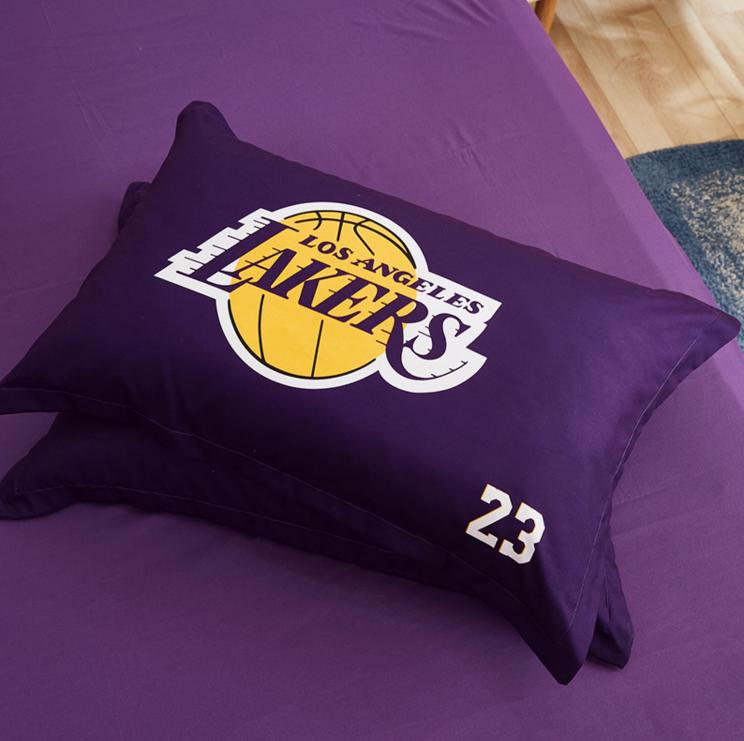 Постельное бельё Los Angeles Lakers James Lebron 23 Purple