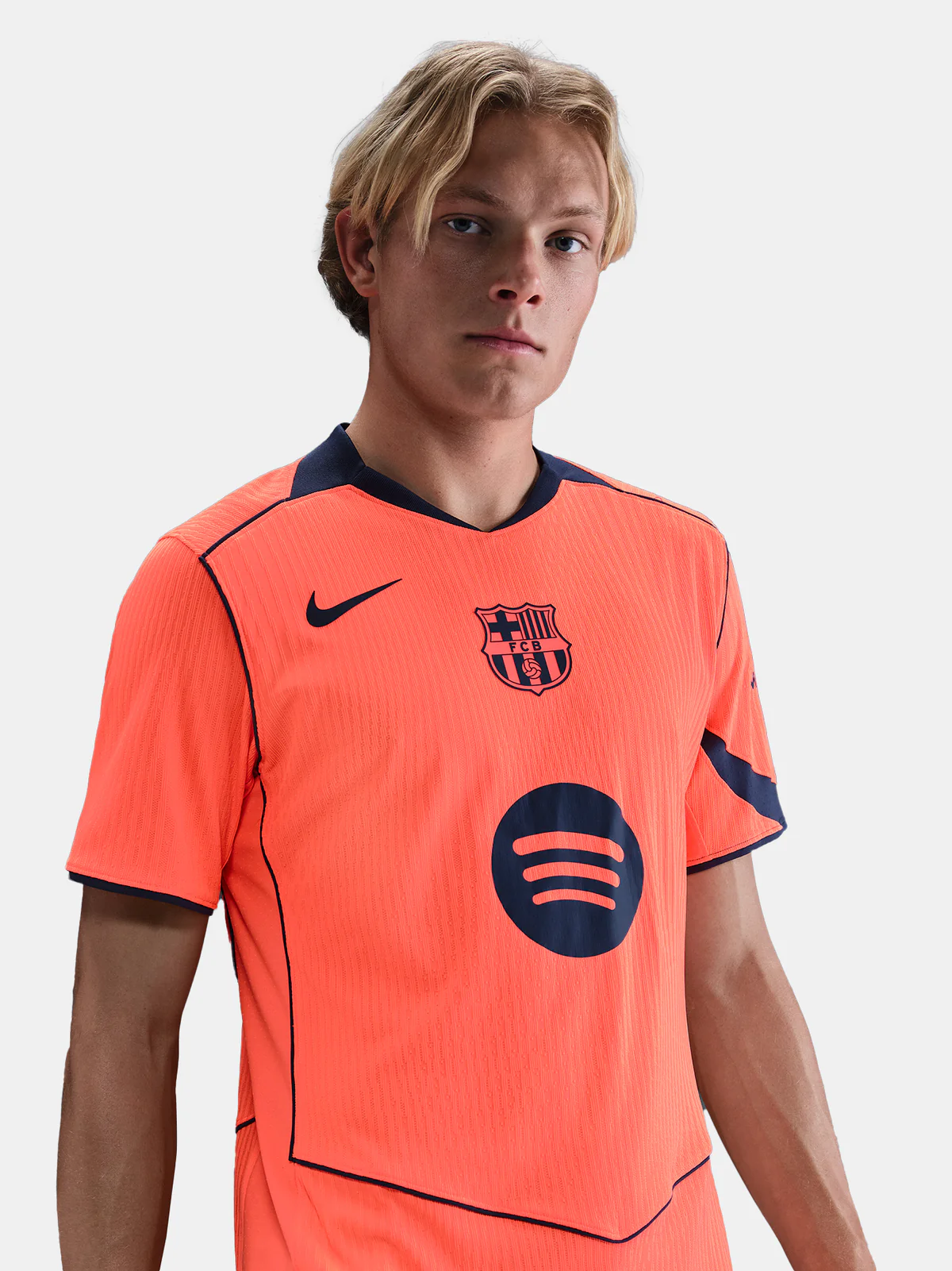 Футбольное джерси FC Barcelona 25/26 UCL third jersey T90 R. ARAUJO Player's Edition
